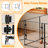 8 Panels 24 Inch/ 30 Inch High Clear Acrylic Metal Dog Playpen Black Indoor Play Pens With Door For Puppy,cats,rabbits,ferret-120201459