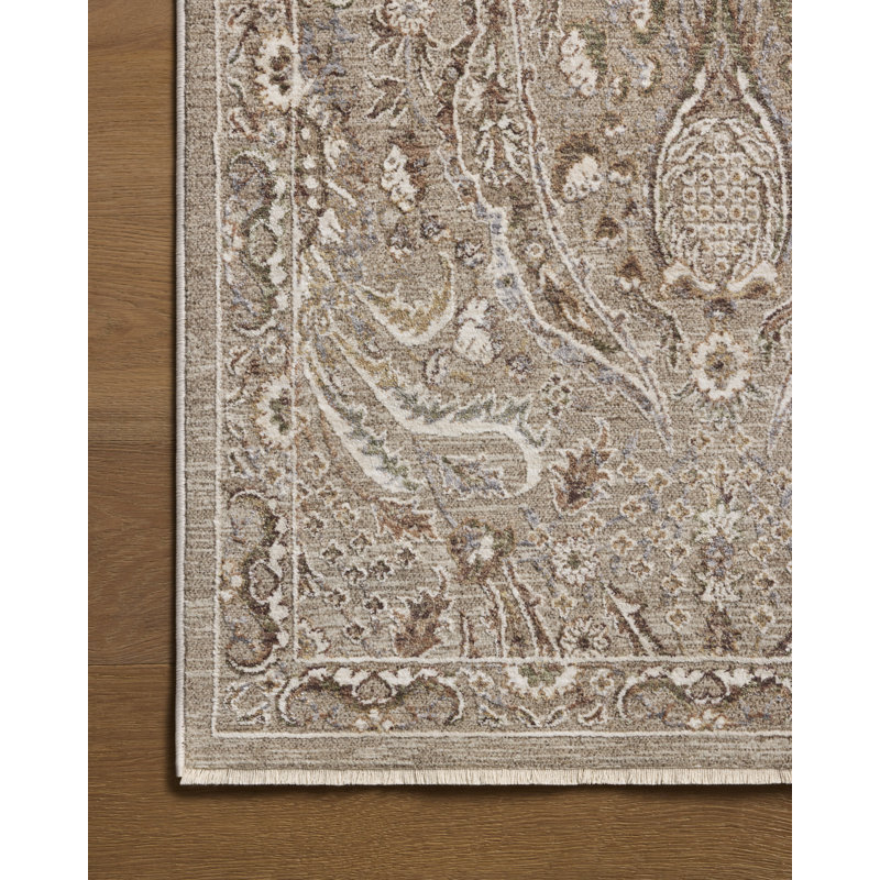 Tapis champignon / terre Loloi Yanelis, Échantillon 18 po x 18 po