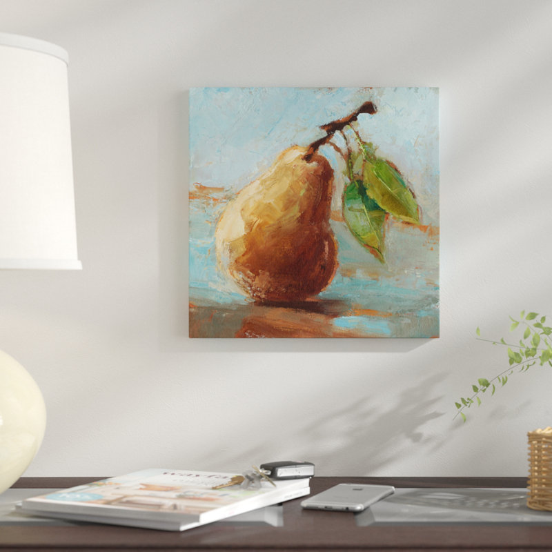 «Impressionist Fruit Study II» par Ethan Harper, reproduction sur toile, H 12 po x l 12 po x P 0,75 po, Pas de tapis