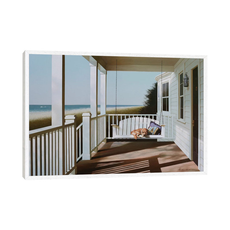 Swing Chair by Zhen-Huan Lu - Gallery-Wrapped Canvas Giclée on Canvas, White Floater Frame, 152.5 cm H x 101.5 cm W