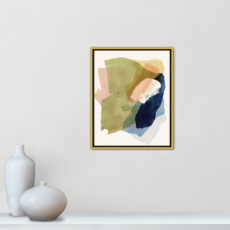 Brush and Whisper II Print by , 21.5" H x 17.5" W, Gold Floater