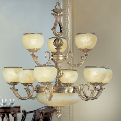 Comeaux 12 - Light Dimmable Tiered Chandelier