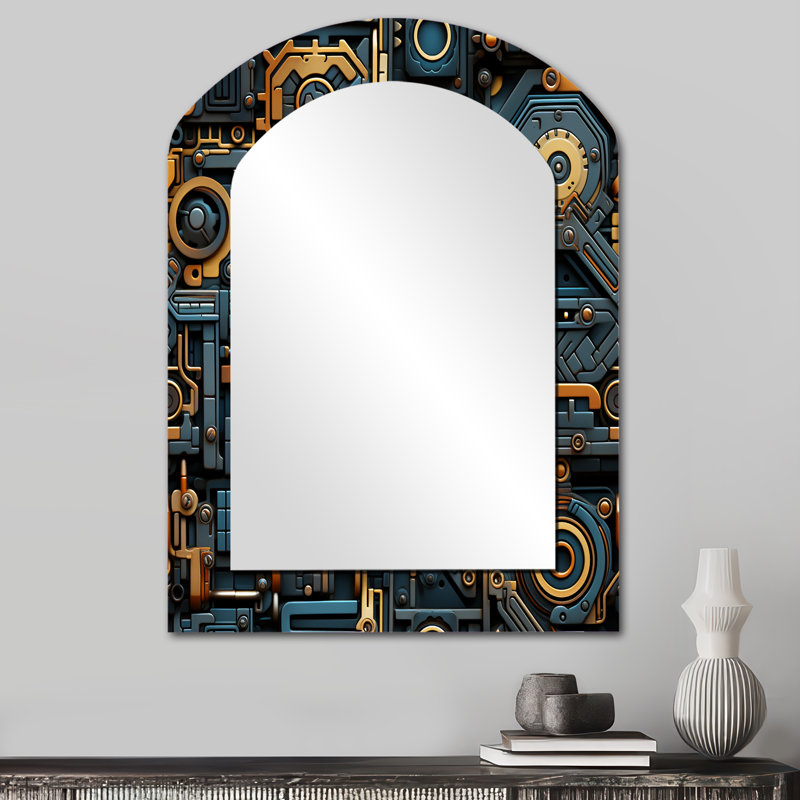 Miroir mural Steampunk, 34 po x 25 po
