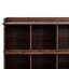 Bibliothèque à 10 tablettes dans une magnifique teinte noyer - Présentez et rangez vos livres, photos et objets de collection.