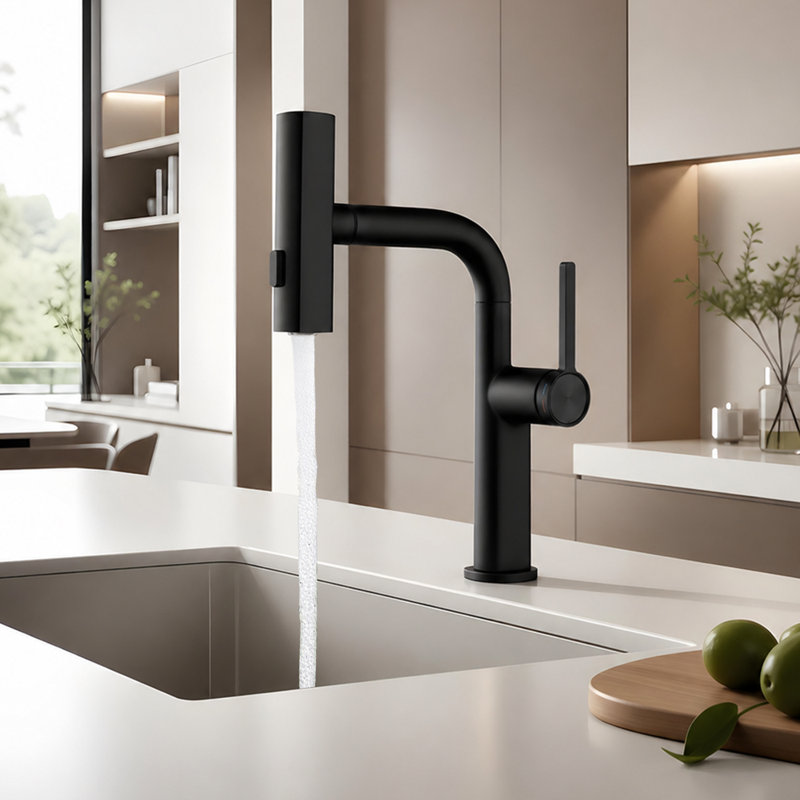 Robinet de salle de bain monocorps et monocommande