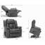 Fauteuil inclinable électrique de massage, fauteuil inclinable en cuir PU-1589176970