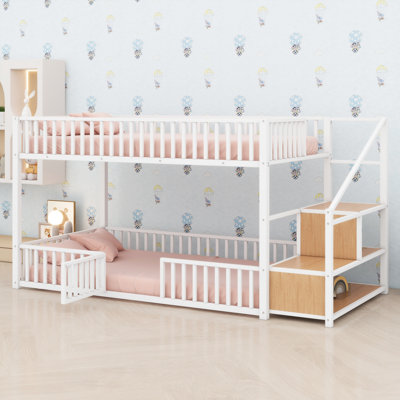 Bunk Bed with Built-in Stairway