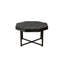 Table basse octogonale dans le salon, bois et métal, noir antique avec pieds en métal, pour la pièce-182255306