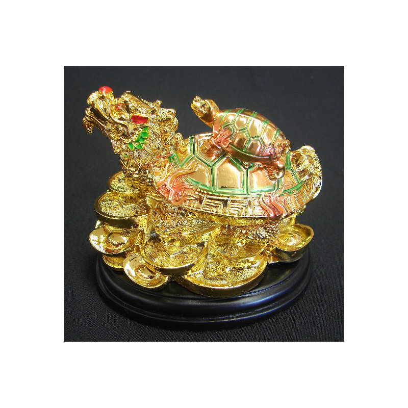 Figurine de tortue dragon chinois
