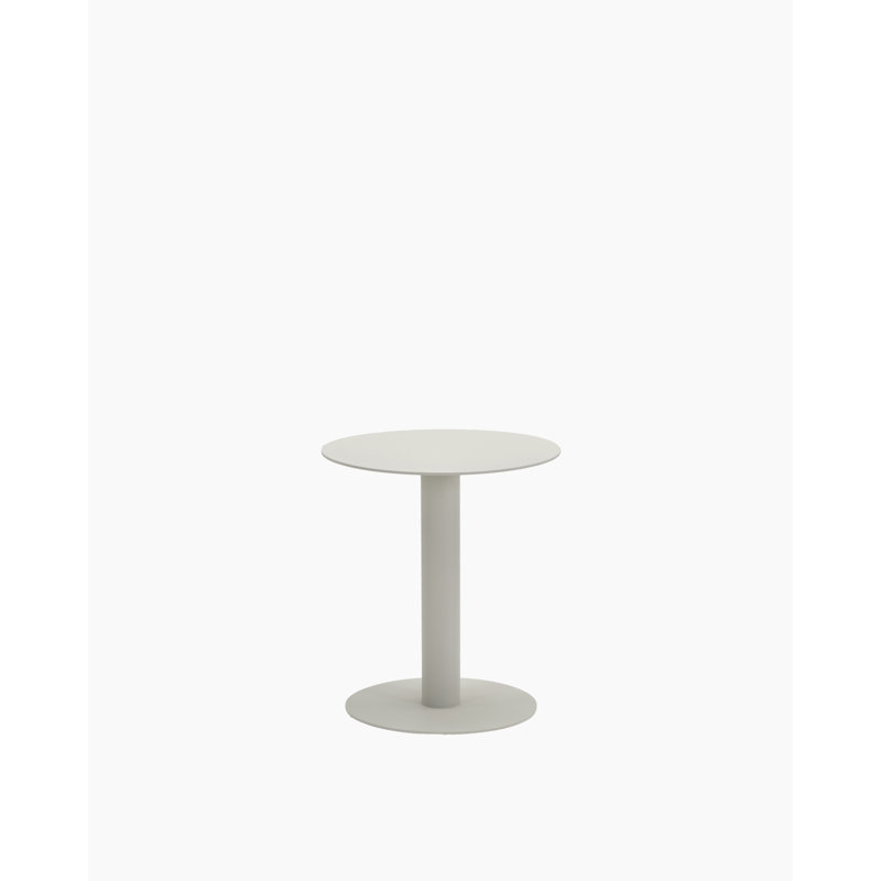 Kodo Outdoor Round Side Table, Portland, 17'' H x 16'' W x 16'' D, Dune White