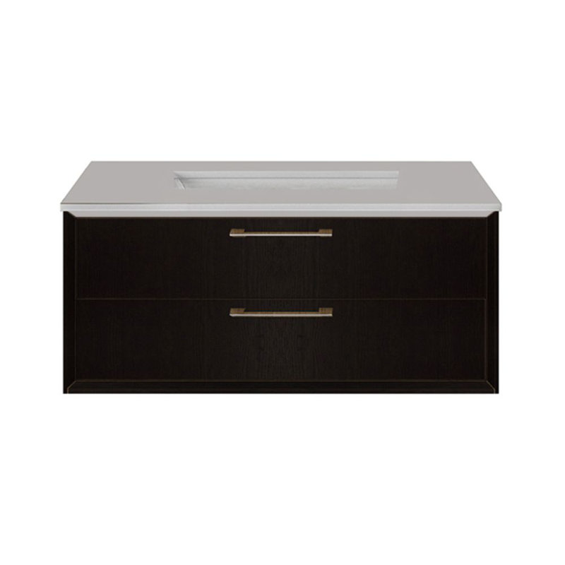 Gemelli 29.75'' W Single Bathroom Vanity Base, Wenge