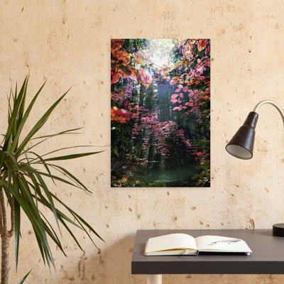 Contemporary Art Dreamy Peaceful Abstract Forest Landscape Wall Art