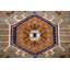 Tapis géométrique traditionnel en laine indien 3 x 5