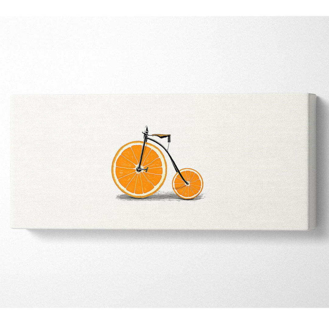 Orange Bicycle - Kunstdrucke auf Leinwand