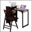 Bureau pliant en bambou, conception pliable pour les petits espaces, bureau d'ordinateur avec rangement caché, style Mid-Century pour le bureau à domicile et la chambre à coucher