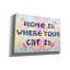 «Home Is Where Your Cat Is» par Dean Russo, art mural sur toile-807934095