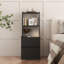 Table de chevet avec station de charge, table de chevet intelligente avec veilleuse, table de chevet avec bibliothèque, tables de chevet avec armoire de rangement pour la chambre à coucher