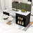 Dionigio 83" Kitchen Island Set with Extendable Dining Table, Power Outlets and Storage Cabinet-1354203840