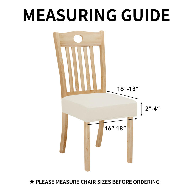 Ensemble de 4 housses de siège imperméables à 100% pour chaises de salle à manger, housses extensibles de protection pour chaises de salle à manger, ivoire