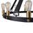 6 - Light Fabric Wagon Wheel Chandelier-635952647