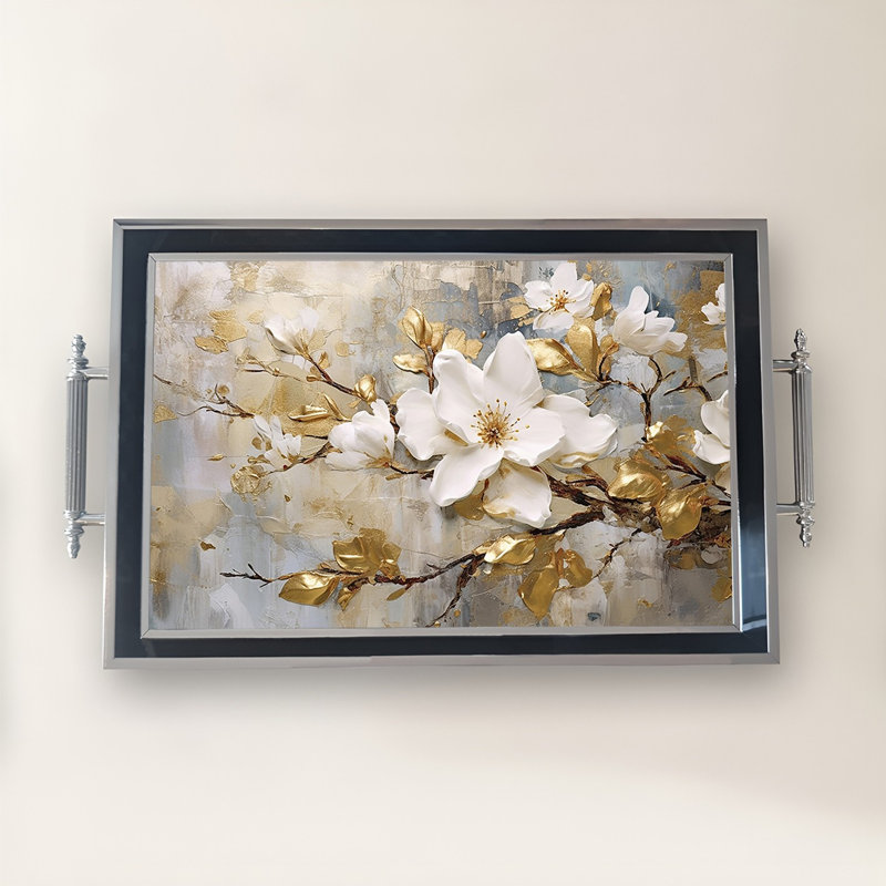 Élégant plateau en verre de 19,7 po x 11,4 po x 1,4 po | Fabrication 100% verre durable | Facile à nettoyer avec un chiffon humide | Idéal pour le service, la présentation décorative et l'organisation | Ajout élégant à la décoration intérieure