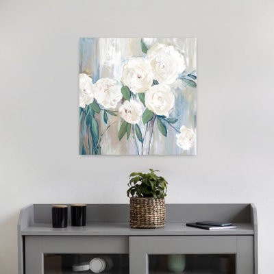 White Roses Abstract Delicate Elegant Nature Art