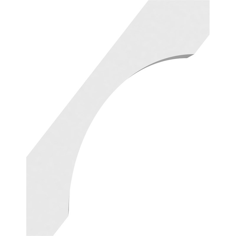 Attelle de genou standard en PVC de qualité architecturale, H 18 po x l 5 po x P 14 po