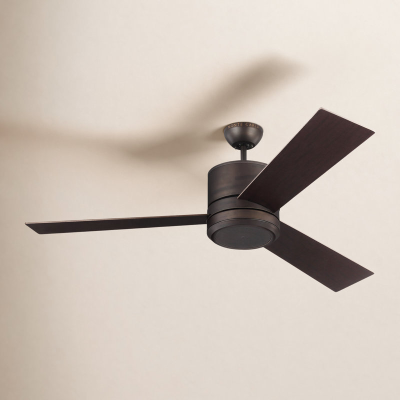 Tulsi Ceiling Fan with LED Lights, Roman Bronze with Bronze Blades, 56