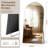 Malesha Large Modern Full Length Arched Aluminum Alloy Framed Floor Mirror-344613379-344613383