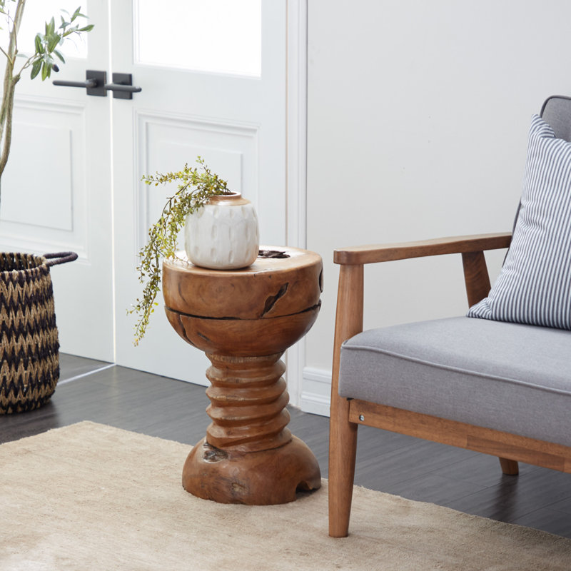 Table d'appoint en bois de teck Durso