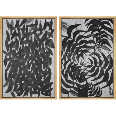 «Moody Gothic Butterfly Animals Dark Floral Botanical Artwork Paintings», 2 pièces