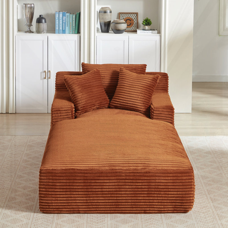 Chaise longue surdimensionnée pour l'intérieur,, Orange