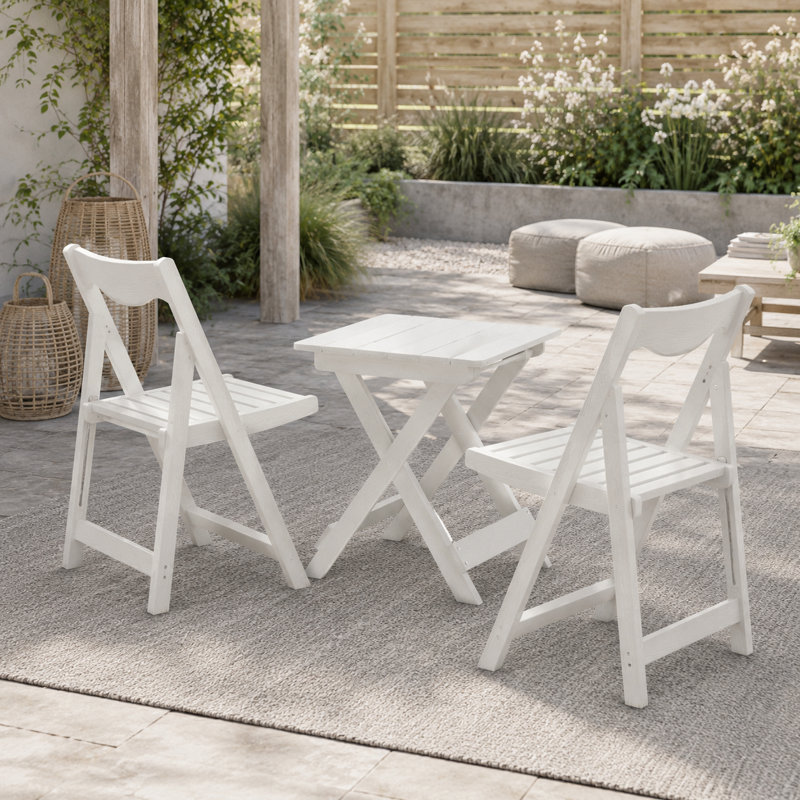 Ensemble bistro 19,67 po Mirina, Blanc
