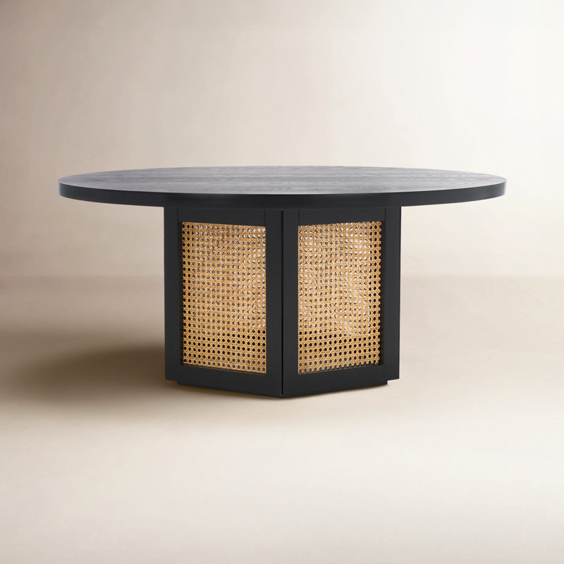 Table basse Pacetti, Plateau noir / noir / base naturelle