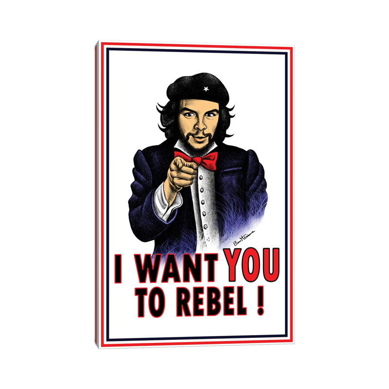 « Che » par Ben Heine-impression, Pas de tapis, Toile tendue, H 40 po x l 26 po x P 1,5 po