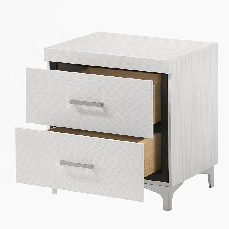 Table de chevet blanche