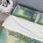Forêt d'été avec rivière et cascade - ensemble de housse de couette traditionnel - microfibre de polyester-66389337