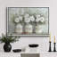 Thankful Grateful Blessed Inspirational Green Floral Rustic Mason Jar Large Canvas Print Wall Art-119461002-98635537-98635535