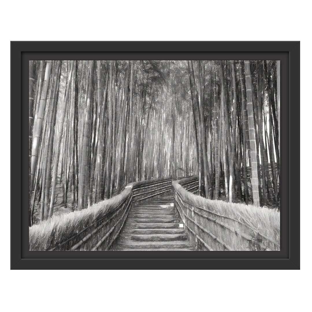 Kyoto Japan Bamboo Forest Gerahmter Kunstdruck