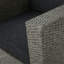 Chaise de patio pivotante avec coussins MP1 (simple, mélange de noir / gris foncé)