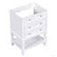 Meuble-lavabo de 24 po sans lavabo, base seulement, structure en bois massif, armoire de rangement de salle de bain avec tiroir et tablette ouverte