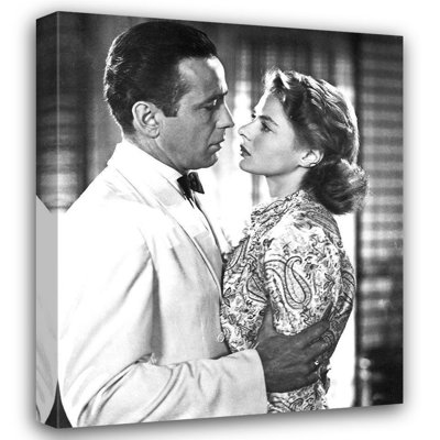 Lark Manor ™, galerie de photos d'archives d'Hollywood sur toile tendue: Borgart et Bergman à Casablanca