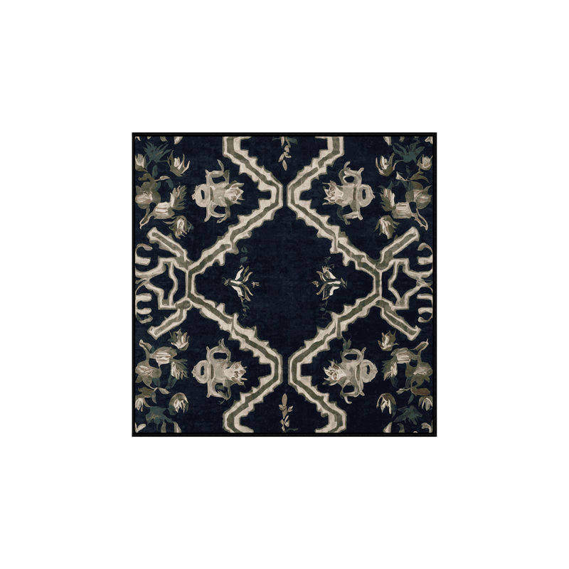 Silky Soft Plush Gray Area Rug, Square 6'
