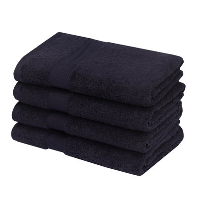 4-Piece Bath Towels Set, 100% Premium Cotton, 550 GSM 27x54 Inches
