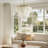 Isla White Dimmable Layered Capiz Chandelier