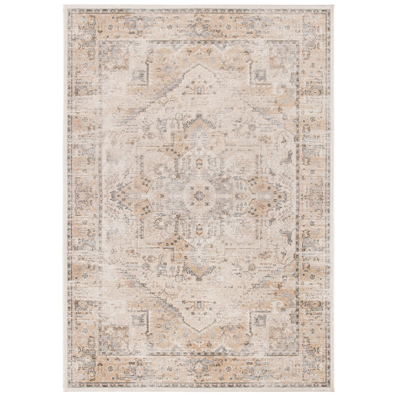 Finlay Oriental Viscose Area Rug, Rectangle 122 x 170 cm