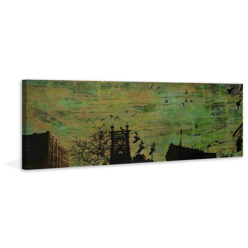 Queensboro Crossing by Tracy Silva Barbosa - Wrapped Canvas Panoramic Painting, 51 cm H x 152 cm W