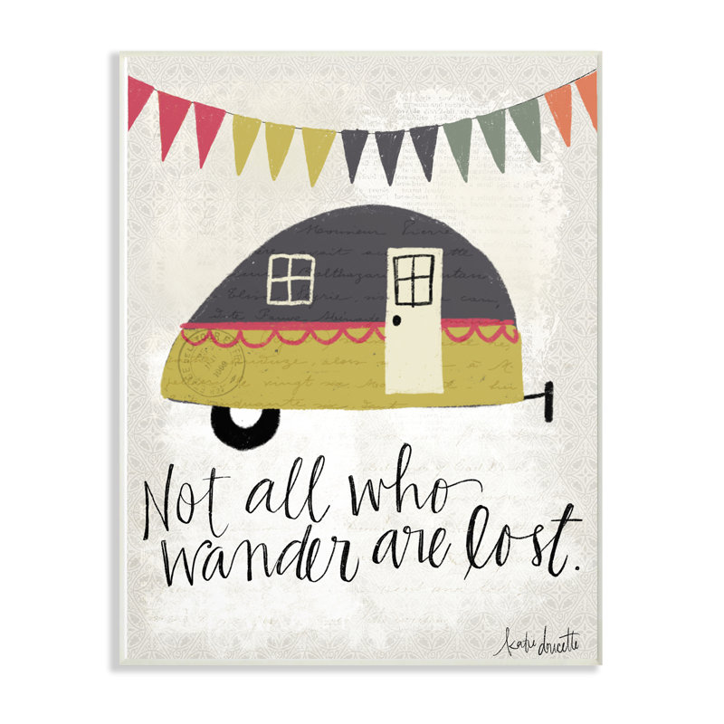«Camper Wander», impression, Plaque murale, H 19 po x l 13 po x P 0,5 po