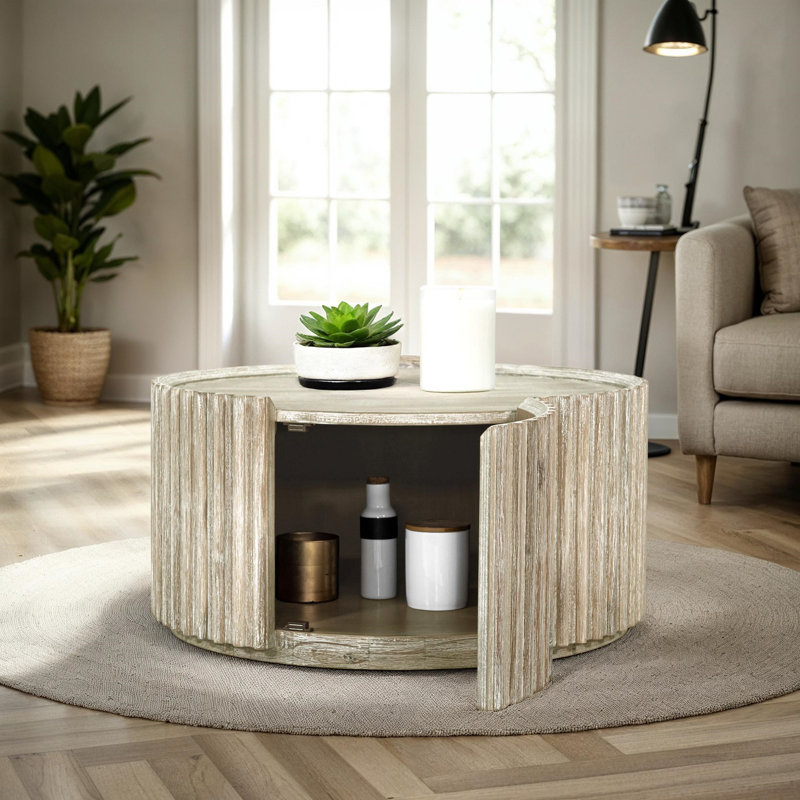 Castile Round 1-Door Coffee Table