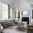Jairdan 5-light Dimmable Drum Chandelier With Mist Glass-811335692
